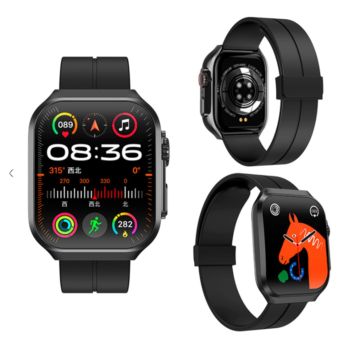 GENERICO - Smartwatch OP88 Pantalla 1.96 Pulgadas Reloj Inteligente