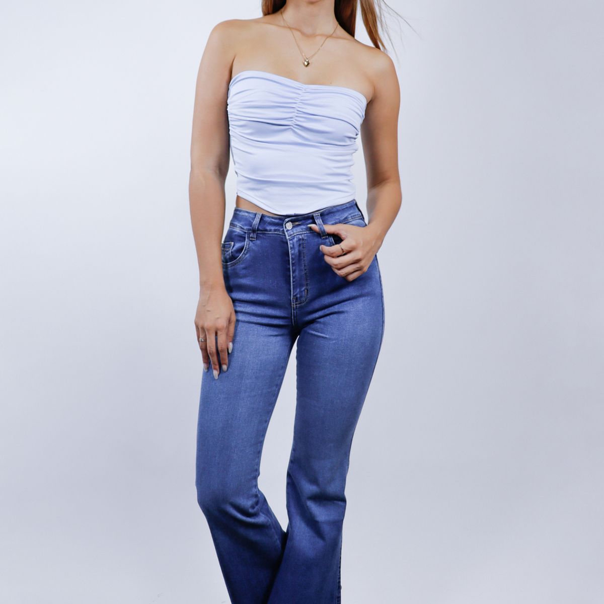 GENERICO - FLARE JEANS MUJER FORCAPS EAGLE