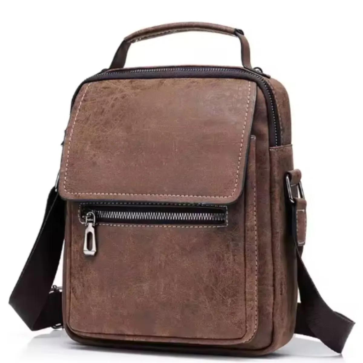 GENERICO - Bolso de lujo de cuero PU para hombre casual elegante-