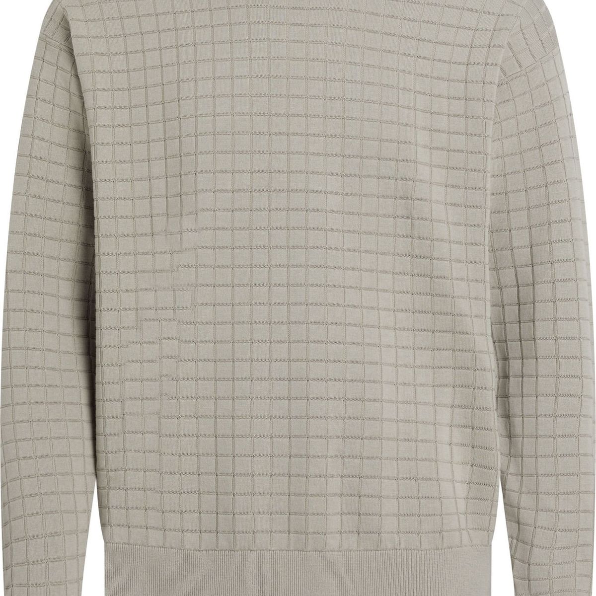 CALVIN KLEIN - SWEATER CHECK PATTERN SWEATER