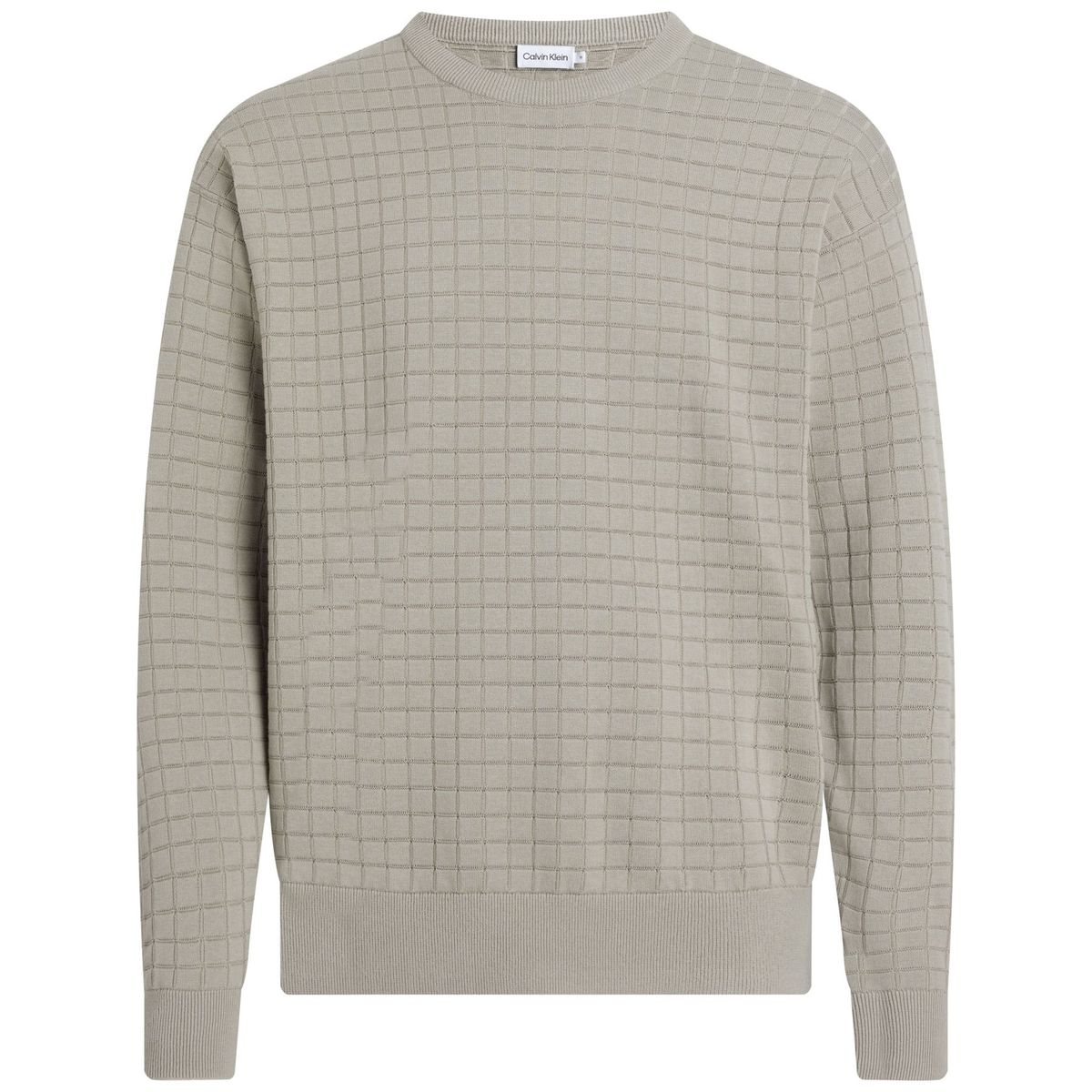 CALVIN KLEIN - SWEATER CHECK PATTERN SWEATER