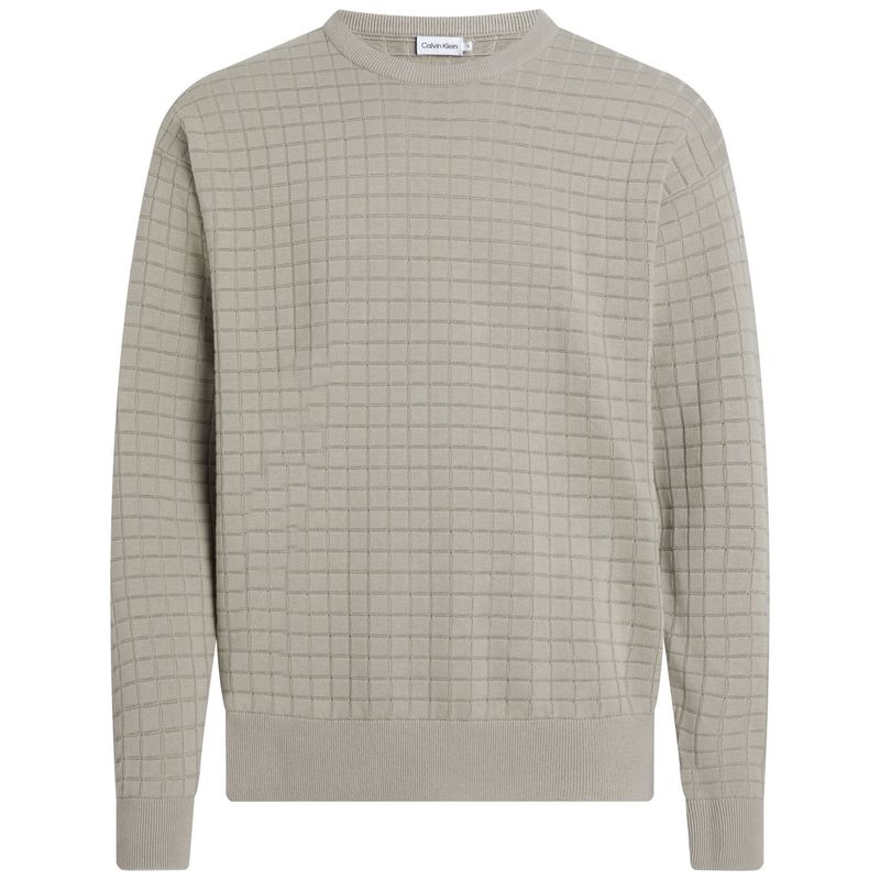 CALVIN KLEIN - SWEATER CHECK PATTERN SWEATER