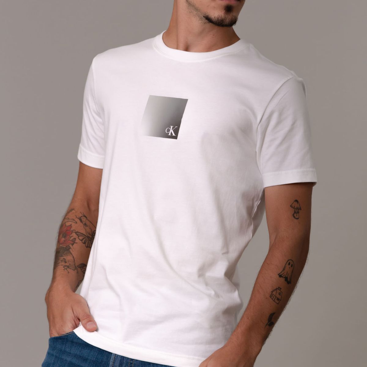 CALVIN KLEIN - CAMISETA METALLIC BOX TEE