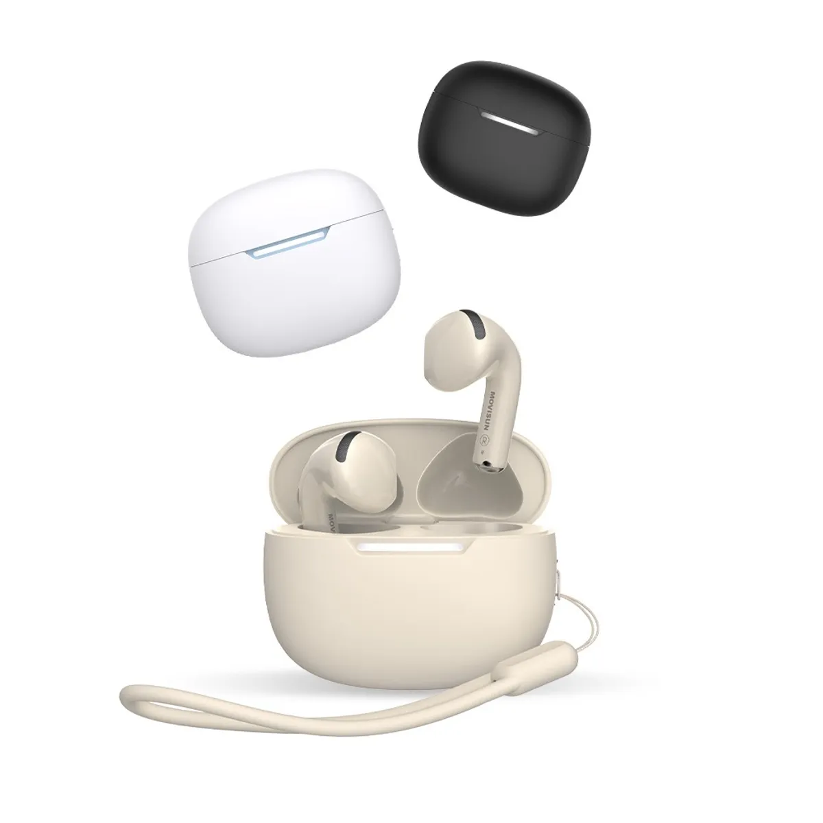 MOVISUN - Audífonos con Cancelación de Ruido 16H Movisun T17 Buds