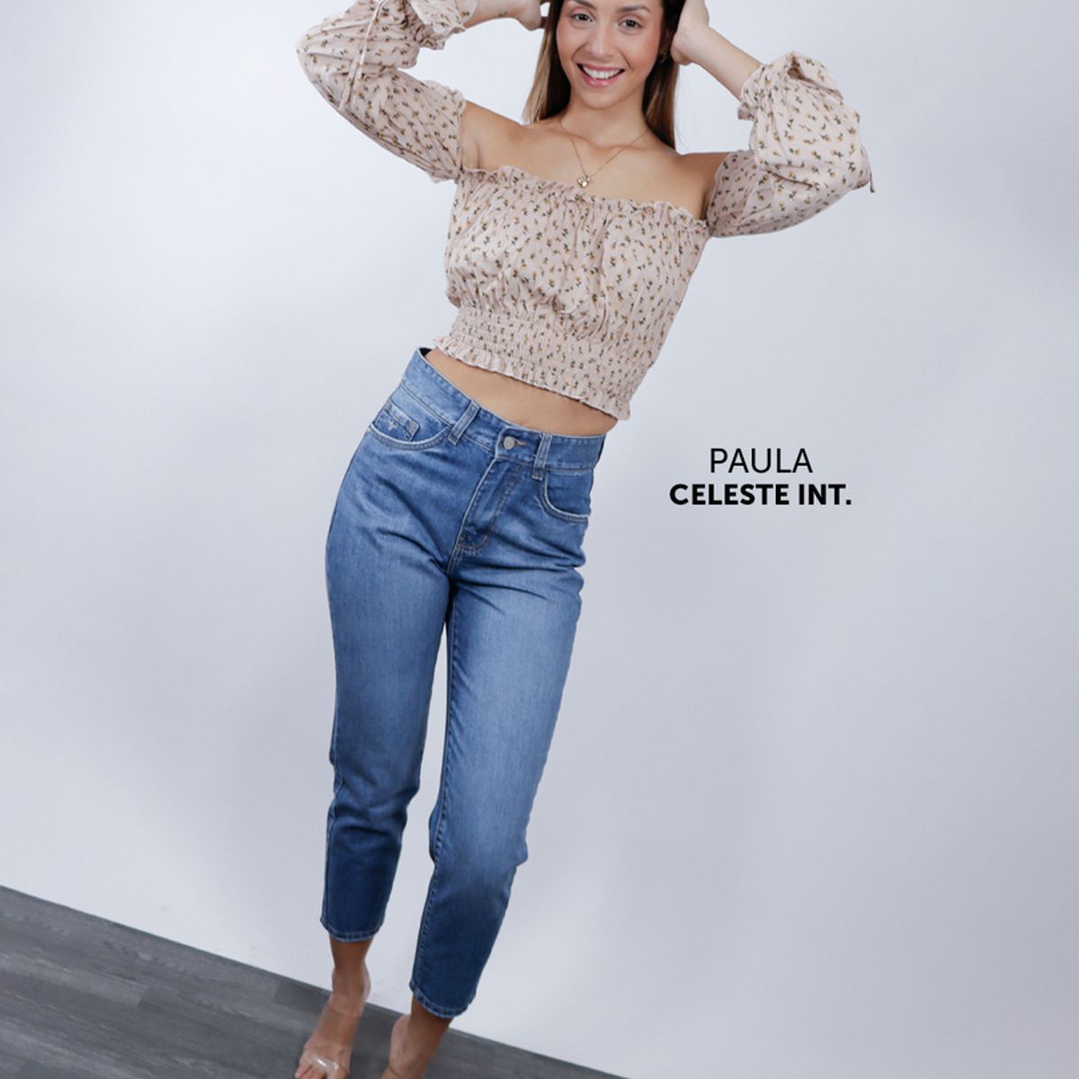 GENERICO - MOM JEANS MUJER FORCAPS PAULA