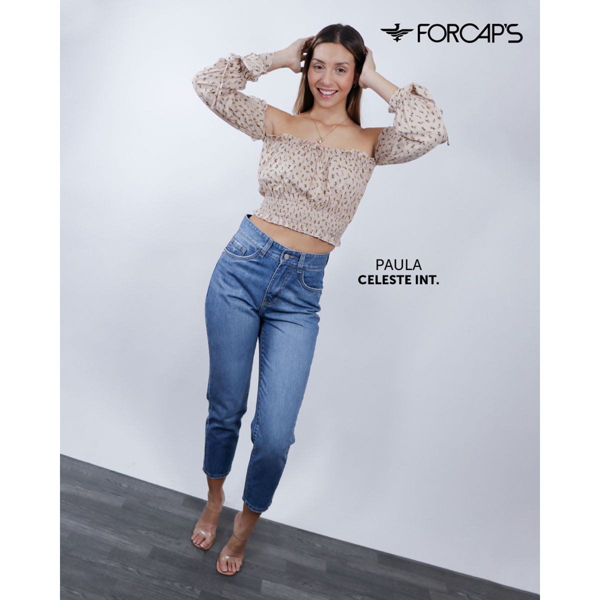 GENERICO - MOM JEANS MUJER FORCAPS PAULA