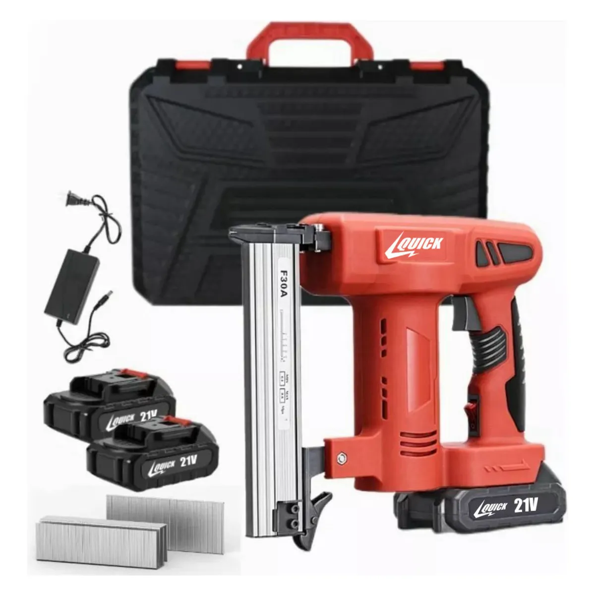 QUICK - Quick Pistola Clavadora Inalámbrica 2 Batería 1 Cargador