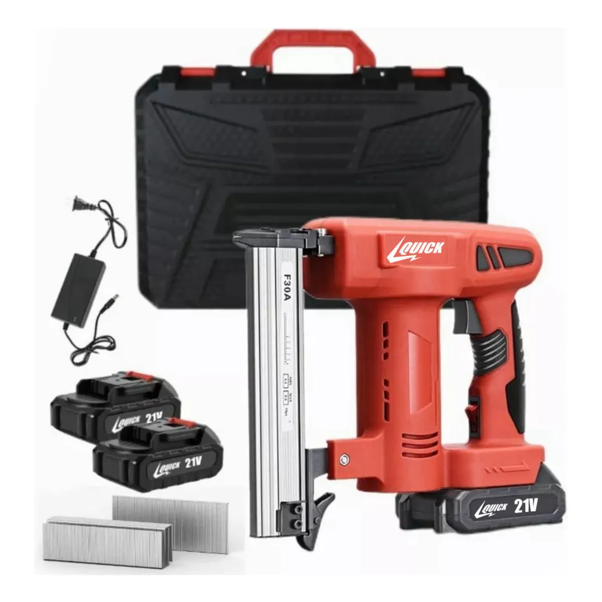 QUICK - Quick Pistola Clavadora Inalámbrica 2 Batería 1 Cargador