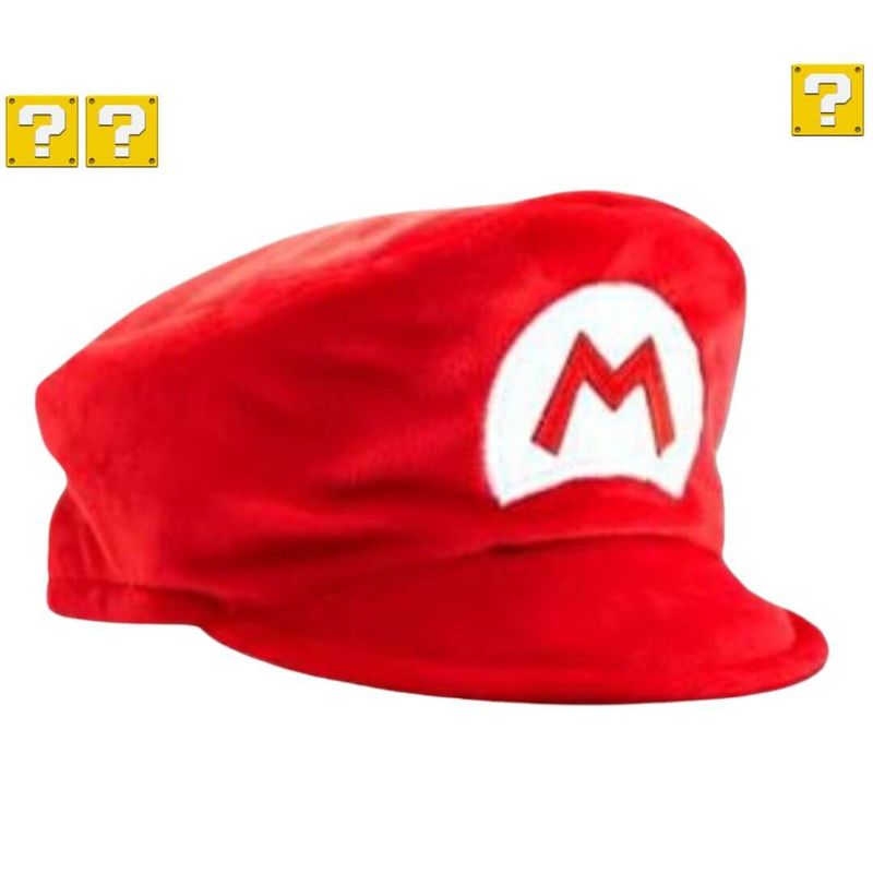 GENERICO - Gorro Mario Clasico Rojo Importado - Tallas Niños y Adutlos