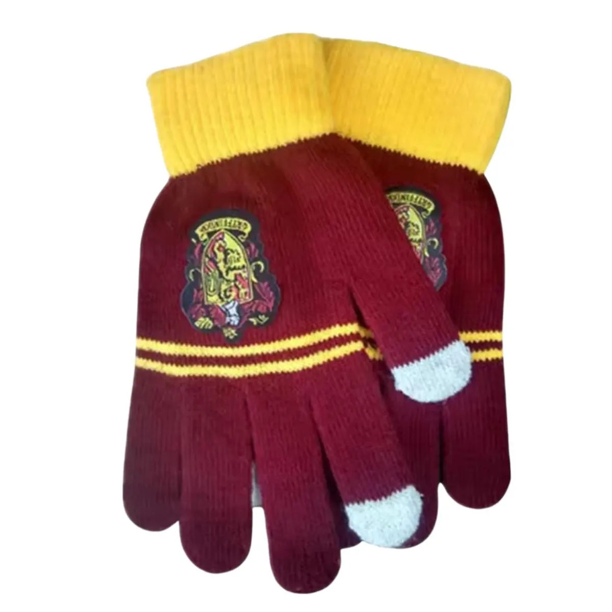 GENERICO - Guantes Gryffindor Harry Potter Hilo Tejido - Niños y Adulto