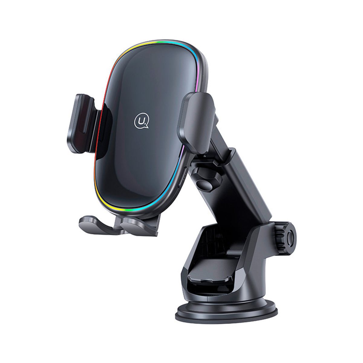 USAMS - Cargador Inalámbrico para auto con soporte y luz 15w Negro USAMS