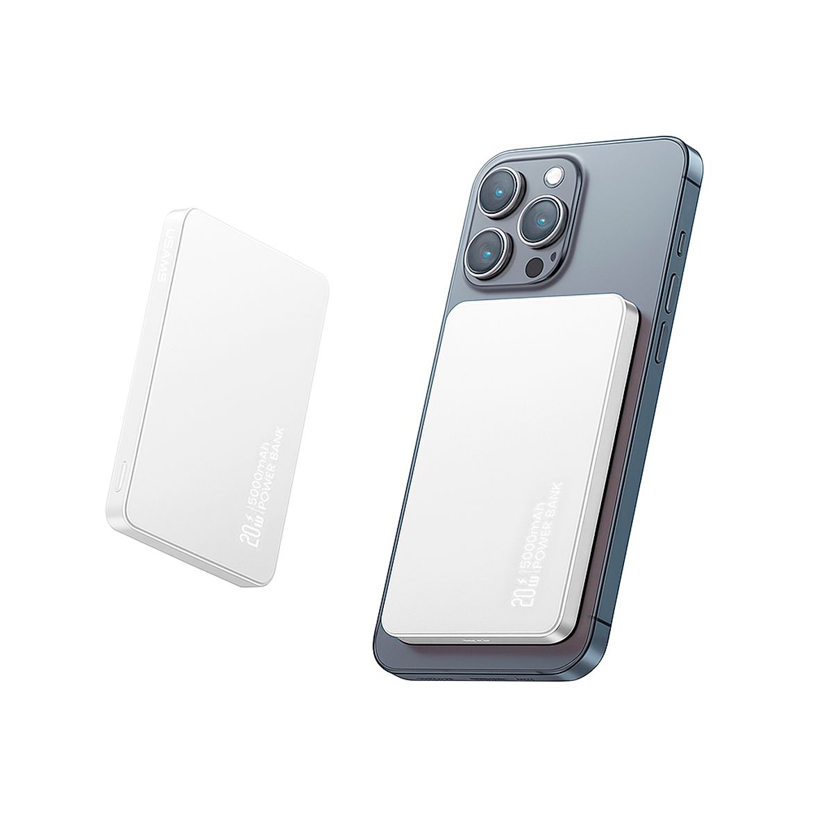 USAMS - Cargador Batería Portát PowerBank USAMS Magsafe 5000mAh Bla