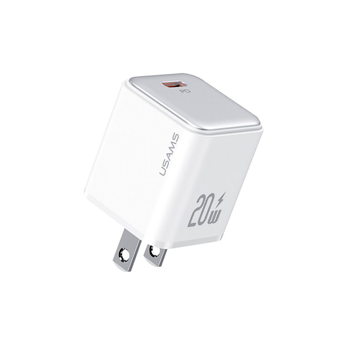 USAMS - Cargador celular Pared carga rápida USAMS  PD 20W Blanco