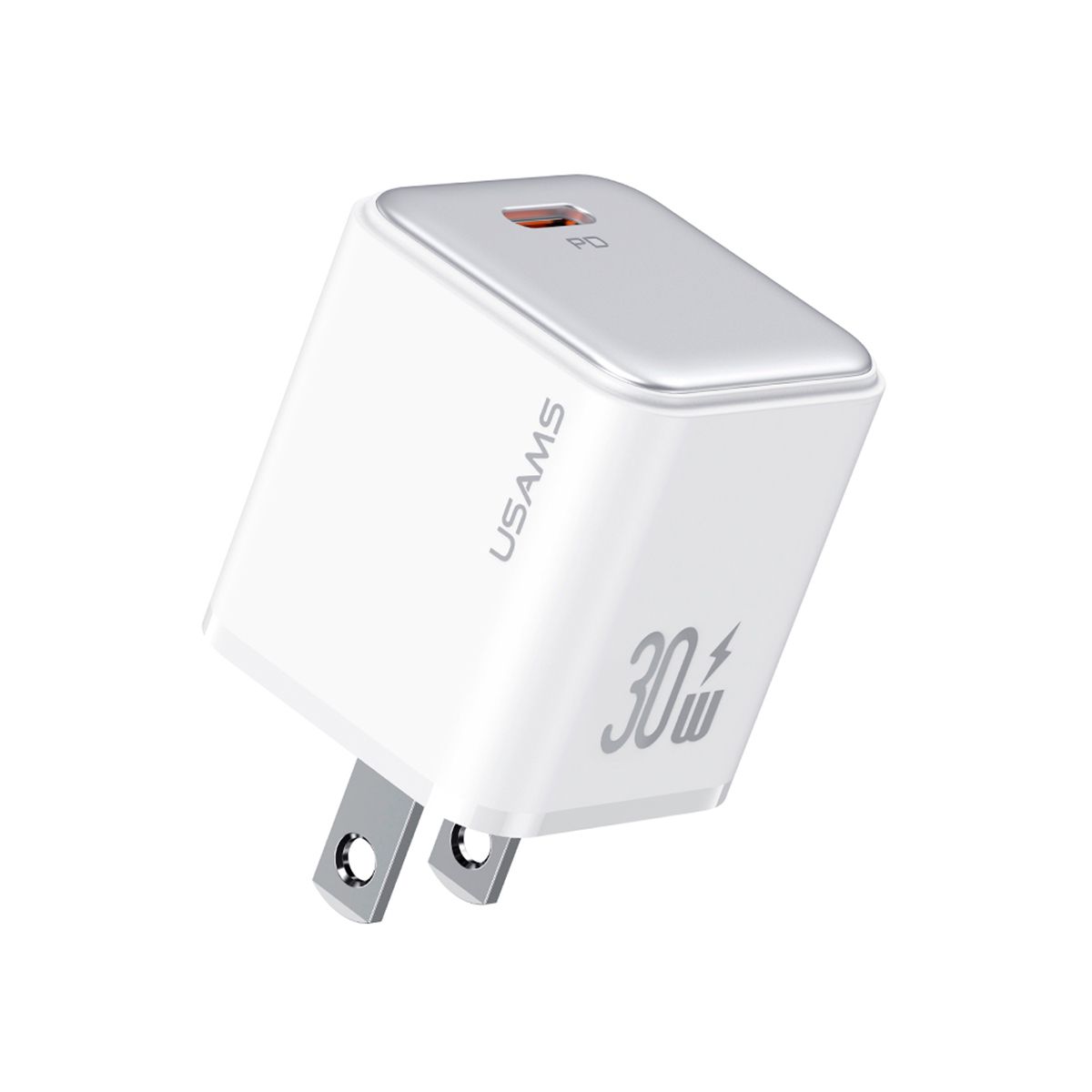 USAMS - Cargador celular Pared carga rápida USAMS  PD 30W Blanco