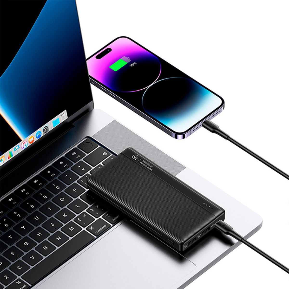 USAMS - Cargador Batería Portátil PowerBank USAMS 10000mAh Bl CD205