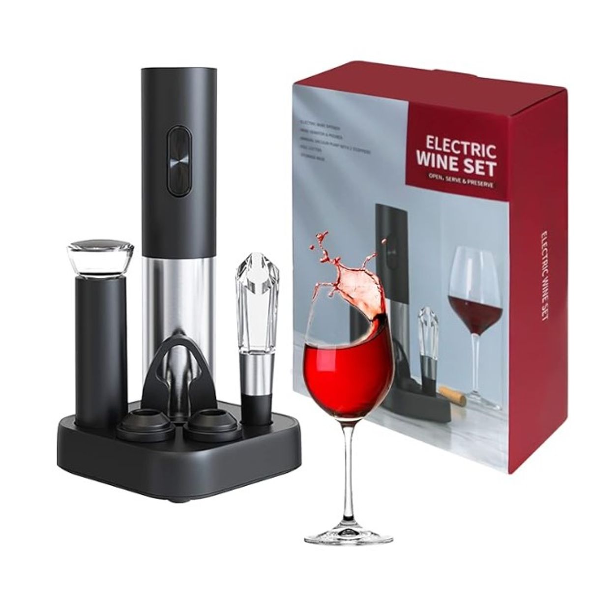 GENERICO - Sacacorcho eléctrico con Base