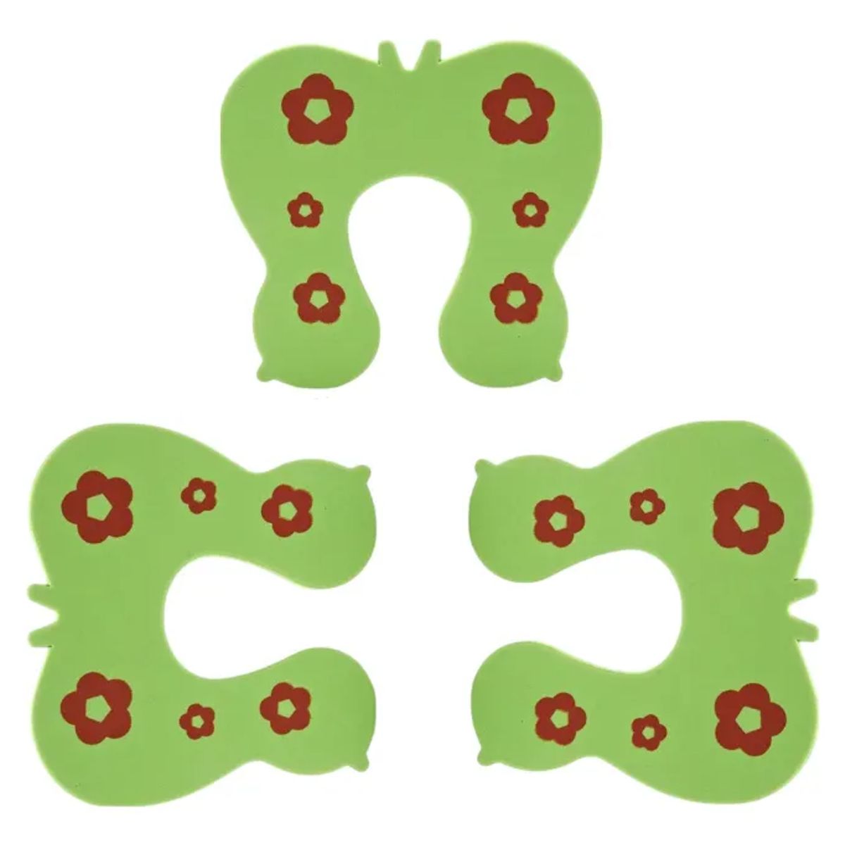 GENERICO - PACK X3 TOPE DE PUERTA INFANTIL NIÑOS ANTIGOLPE ANIMALITOS MIRAPOSA