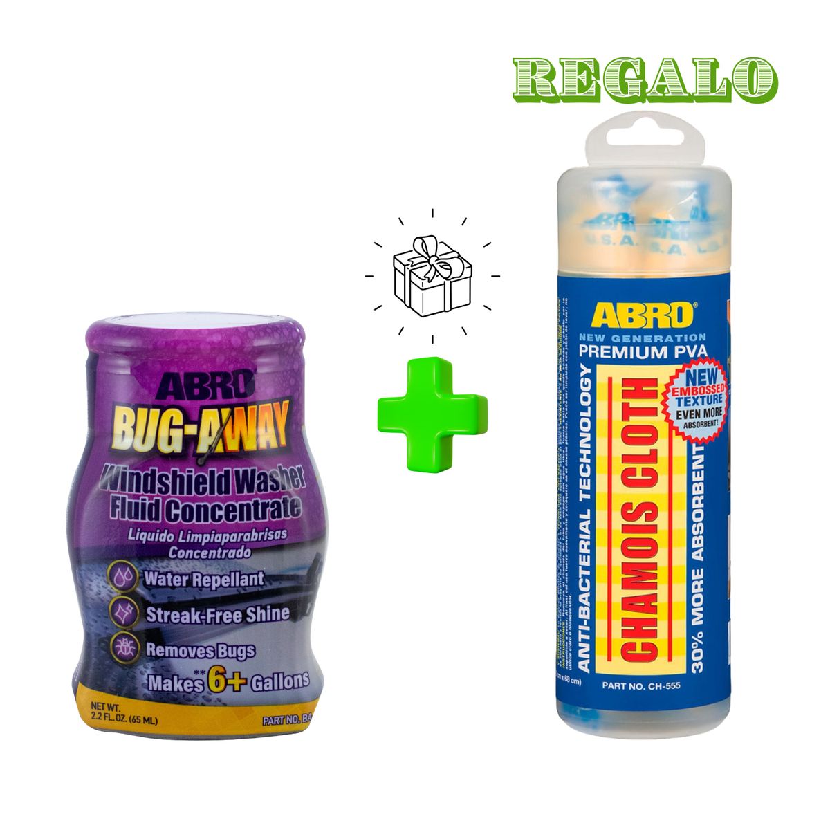 ABRO - ABRO Concentrado Limpia Parabrisas 65mL Rinde 6 GL + Regalo