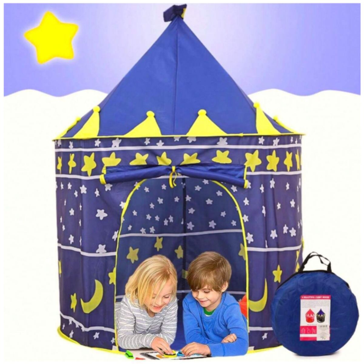 INSPIRA - Carpa Castillo Tienda de Juegos Plegable Portátil Niño