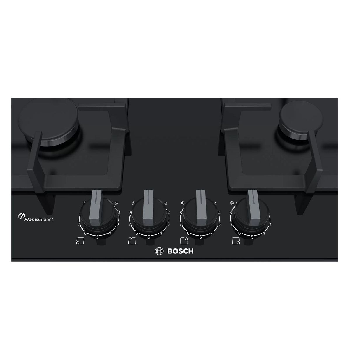 BOSCH - Cocina Bosch PPP6A6B20 Empotrable a Gas 60 cm Vidrio Templado Negro