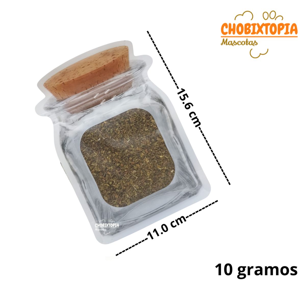 GENERICO - CATNIP PARA GATO EN BOLSA FORMA DE BOTELLA x 10 g