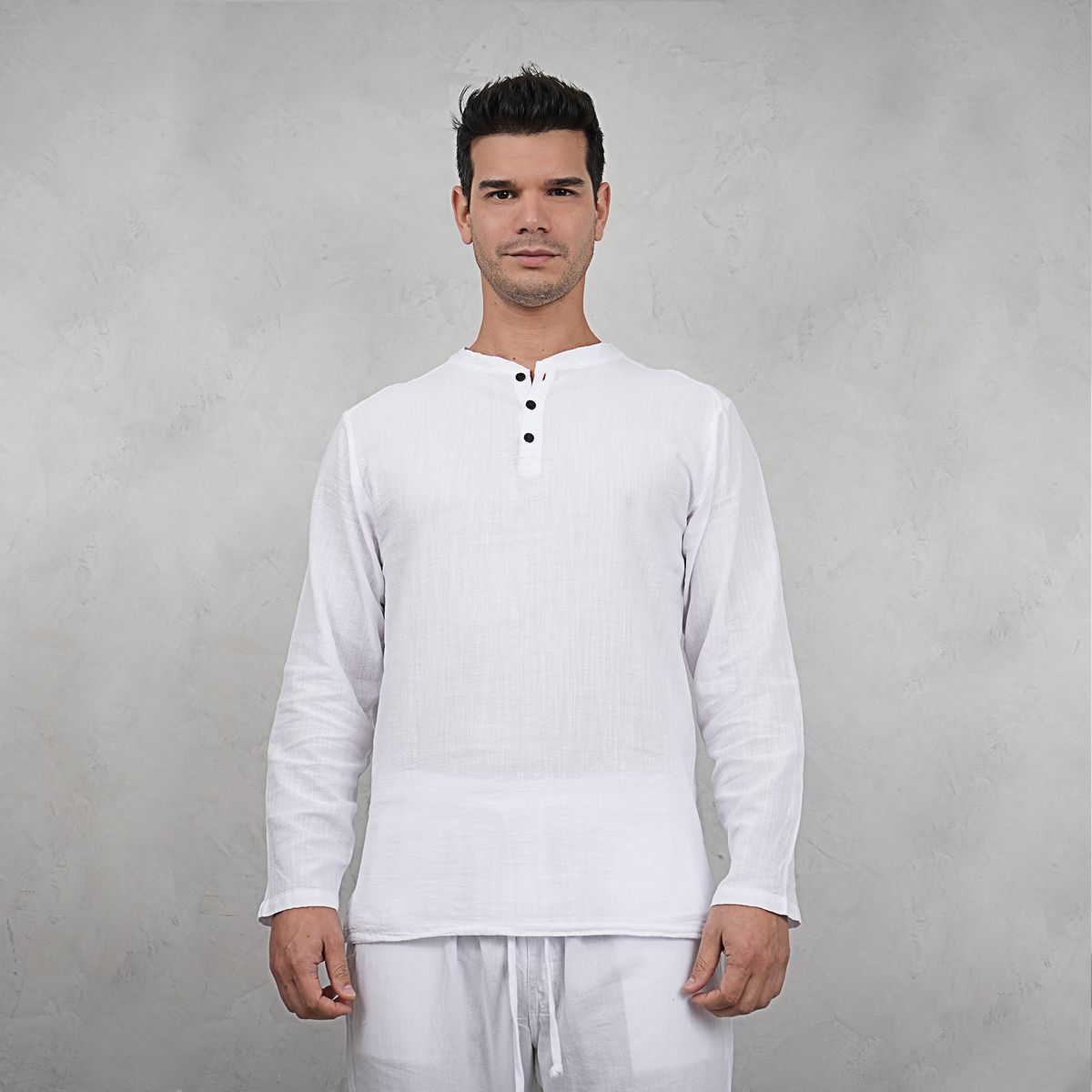 FORBER - Camisa Blanca Manga Larga Hombre