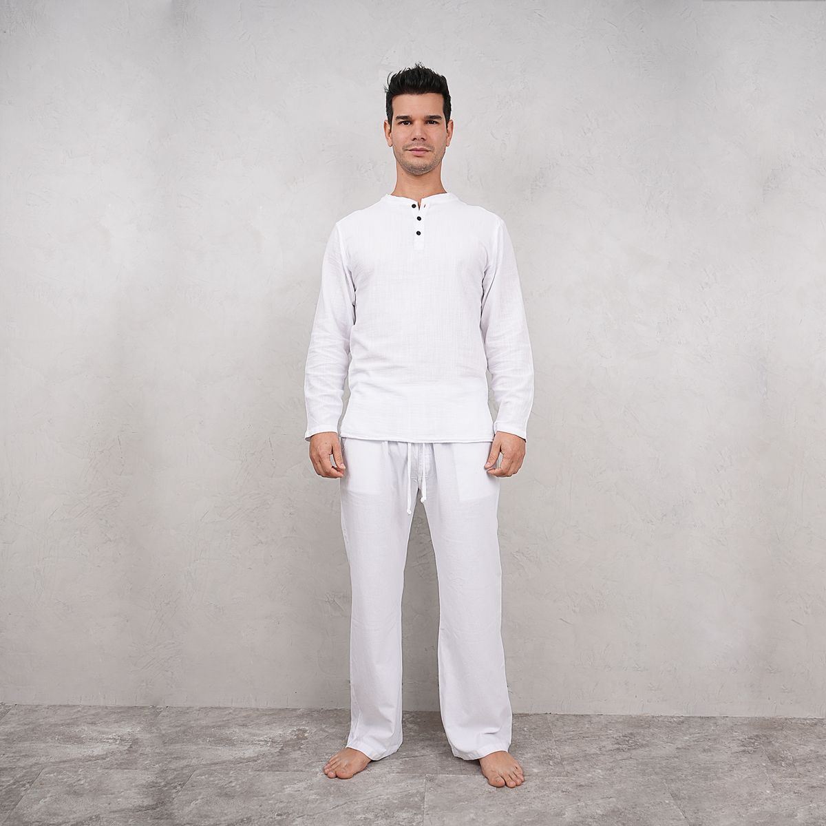 FORBER - Camisa Blanca Manga Larga Hombre