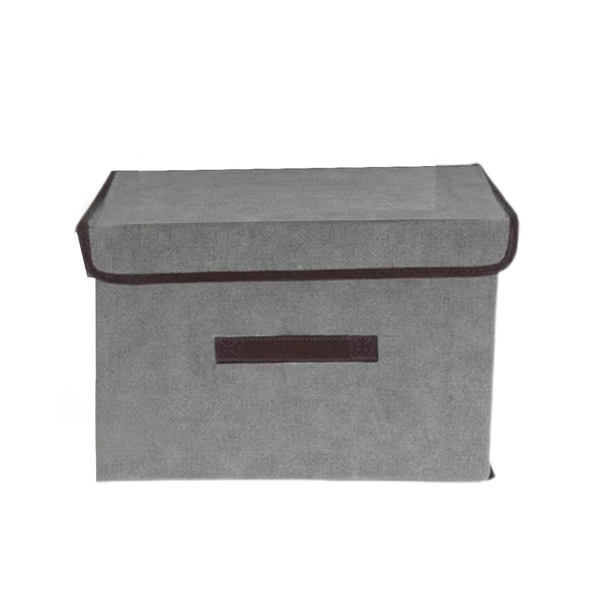 RYBIU IMPORT - Caja Organizadora Porta Tela Multiusos Amplio de Color Plomo