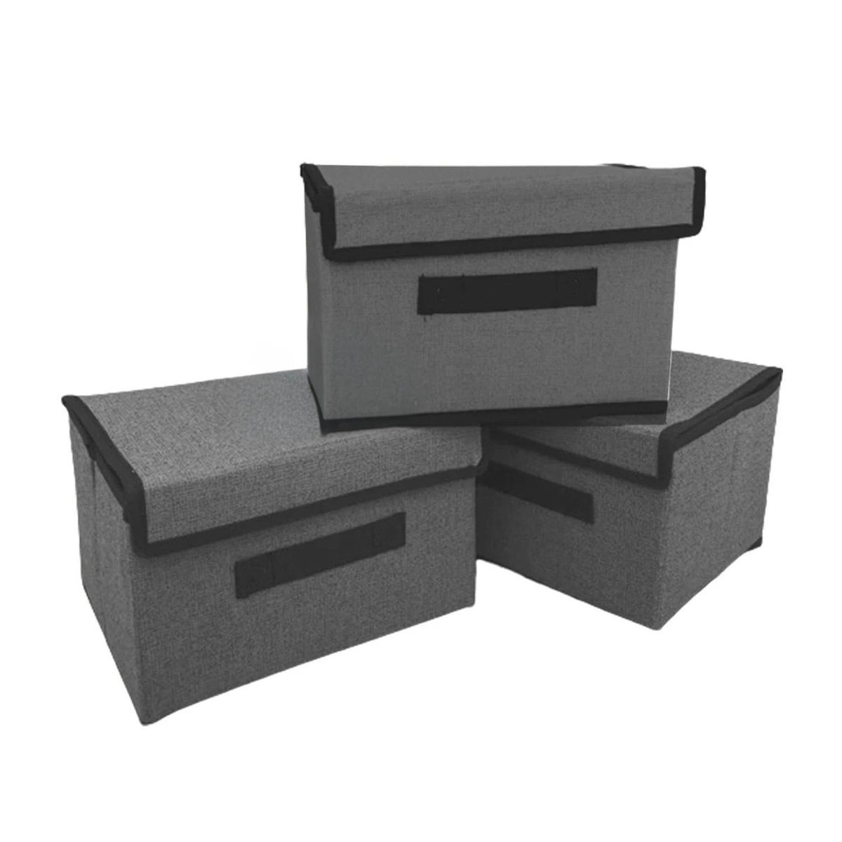 RYBIU IMPORT - Caja Organizadora Porta Tela Multiusos Amplio de Color Plomo