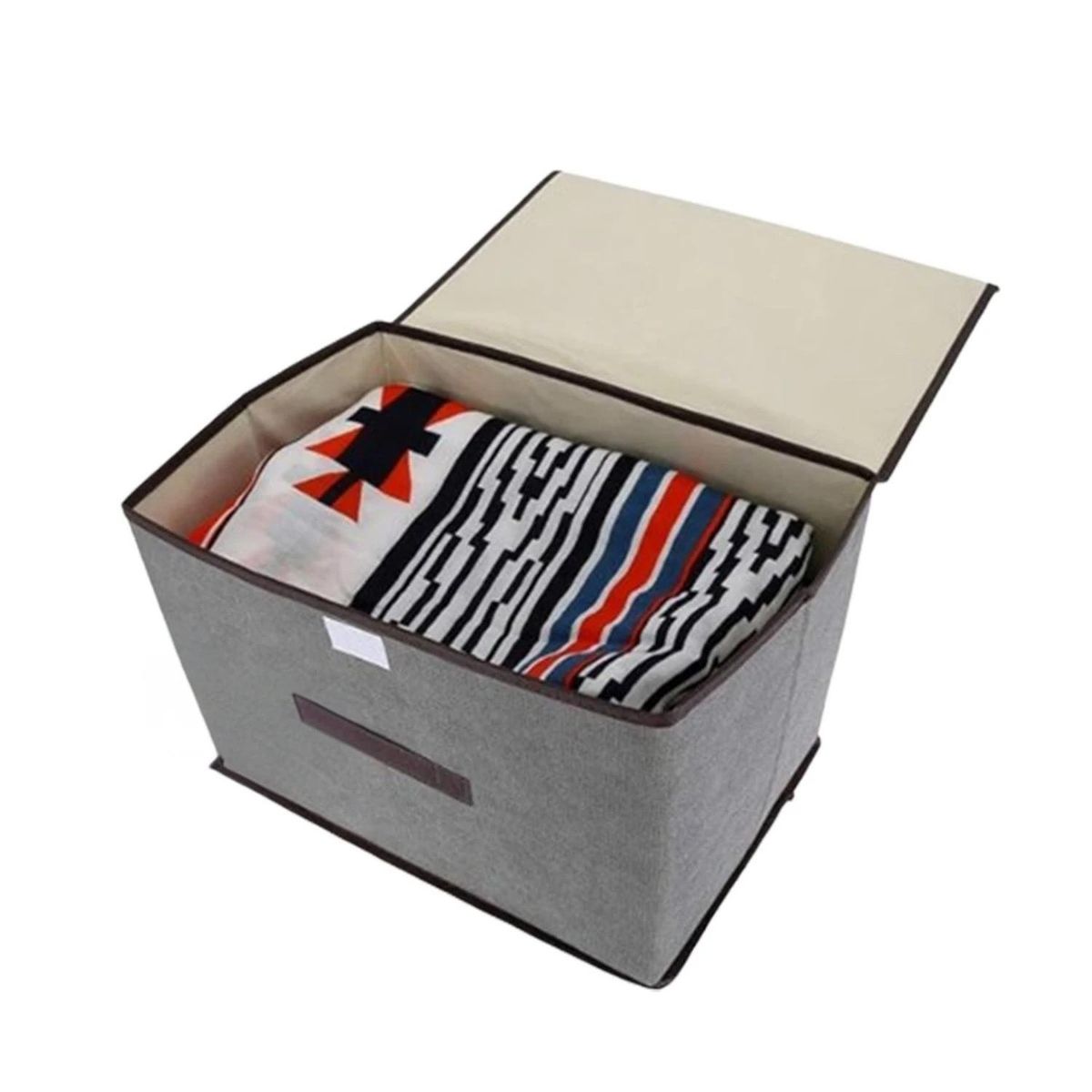 GENERICO - Caja Organizadora Porta Tela Multiusos Amplio de Color Plomo