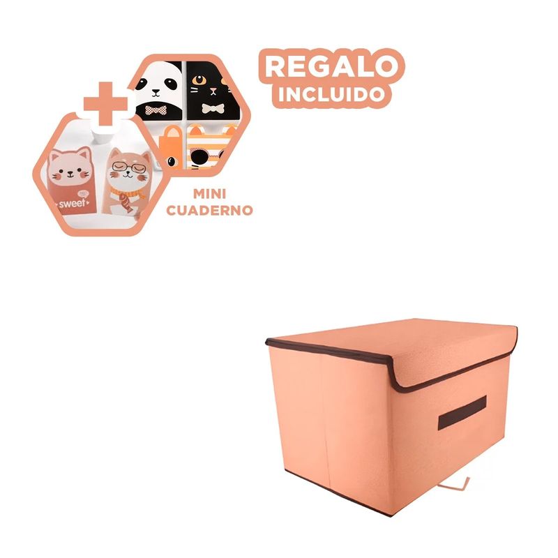 GENERICO - Pack9 Caja Moderna para Ordenar en Mostaza Y+Regalo Agendita