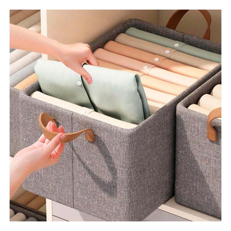 GENERICO - Pack3 Cajon de Almacenaje 47x28x20 Gris Y+Regalo Agendita