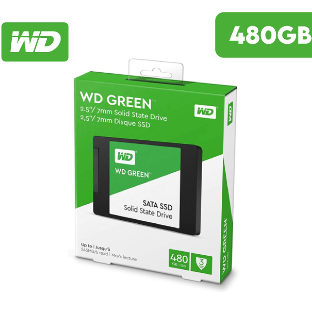 WESTERN DIGITAL - Disco Solido Western Digital Green Sata 2.5 de 480GB