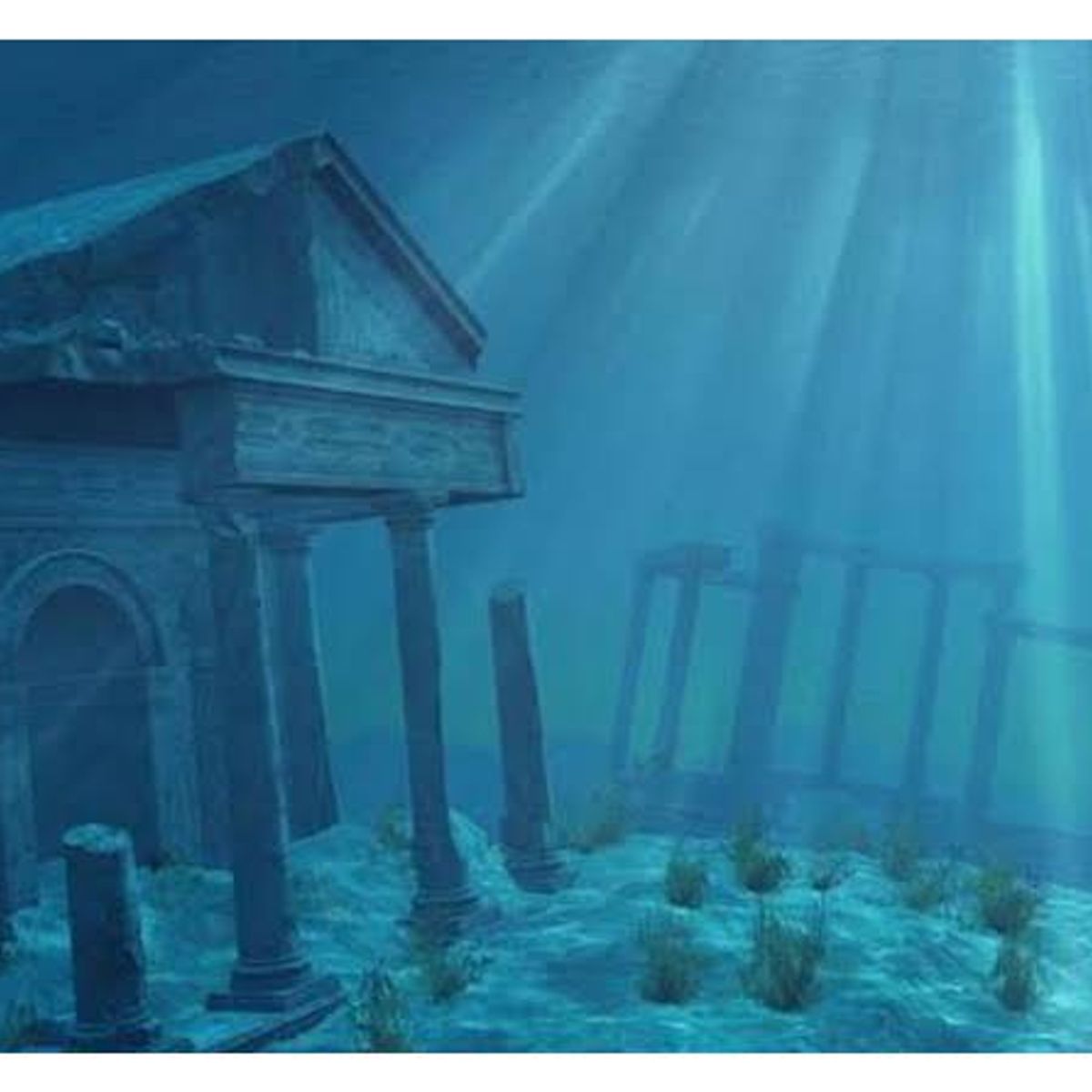 GENERICO - Fondo Diseño para Pecera Ruinas Hermoso Acuario Pez