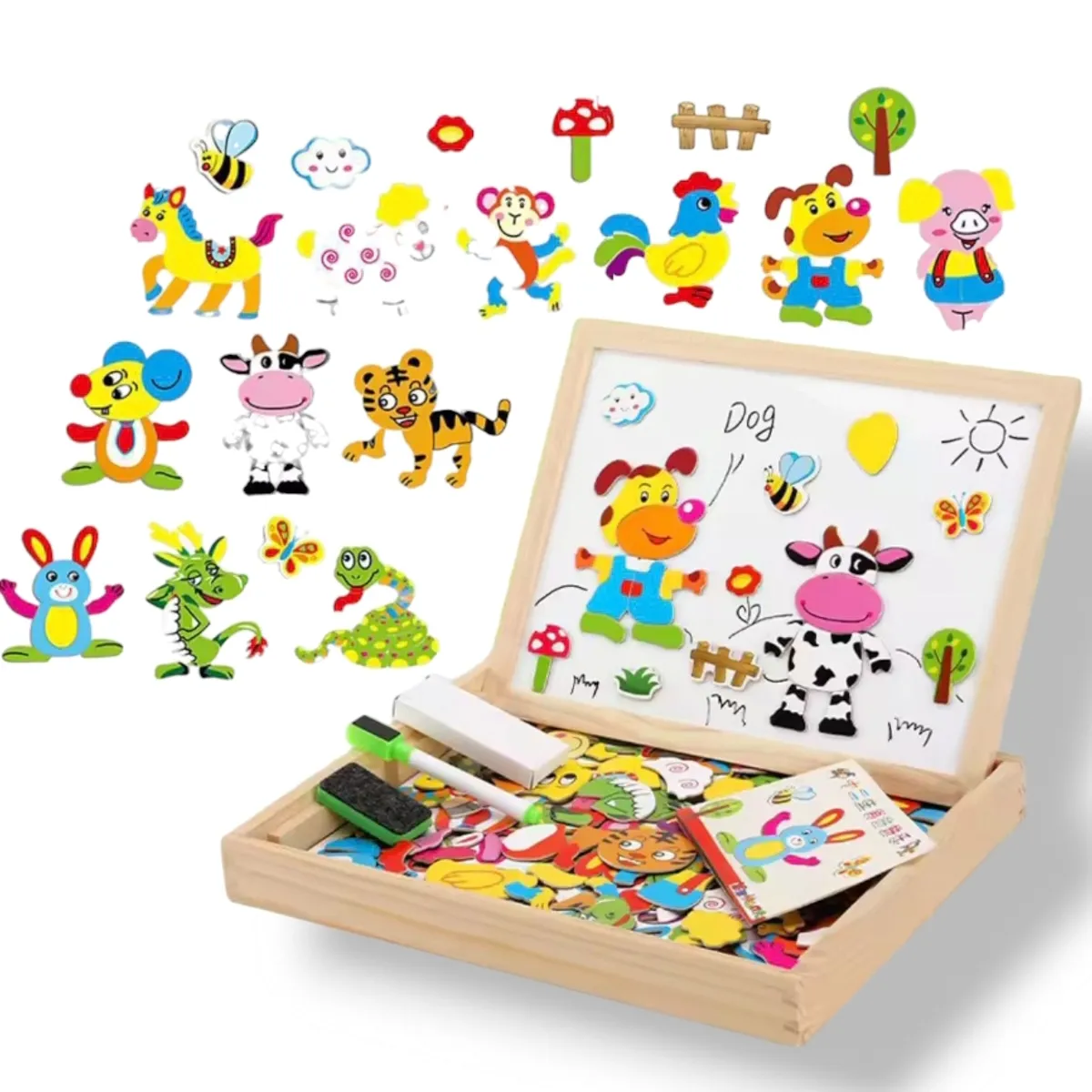 GENERICO - Pizarra Didáctica Magnética Montessori Arma crea y dibuja