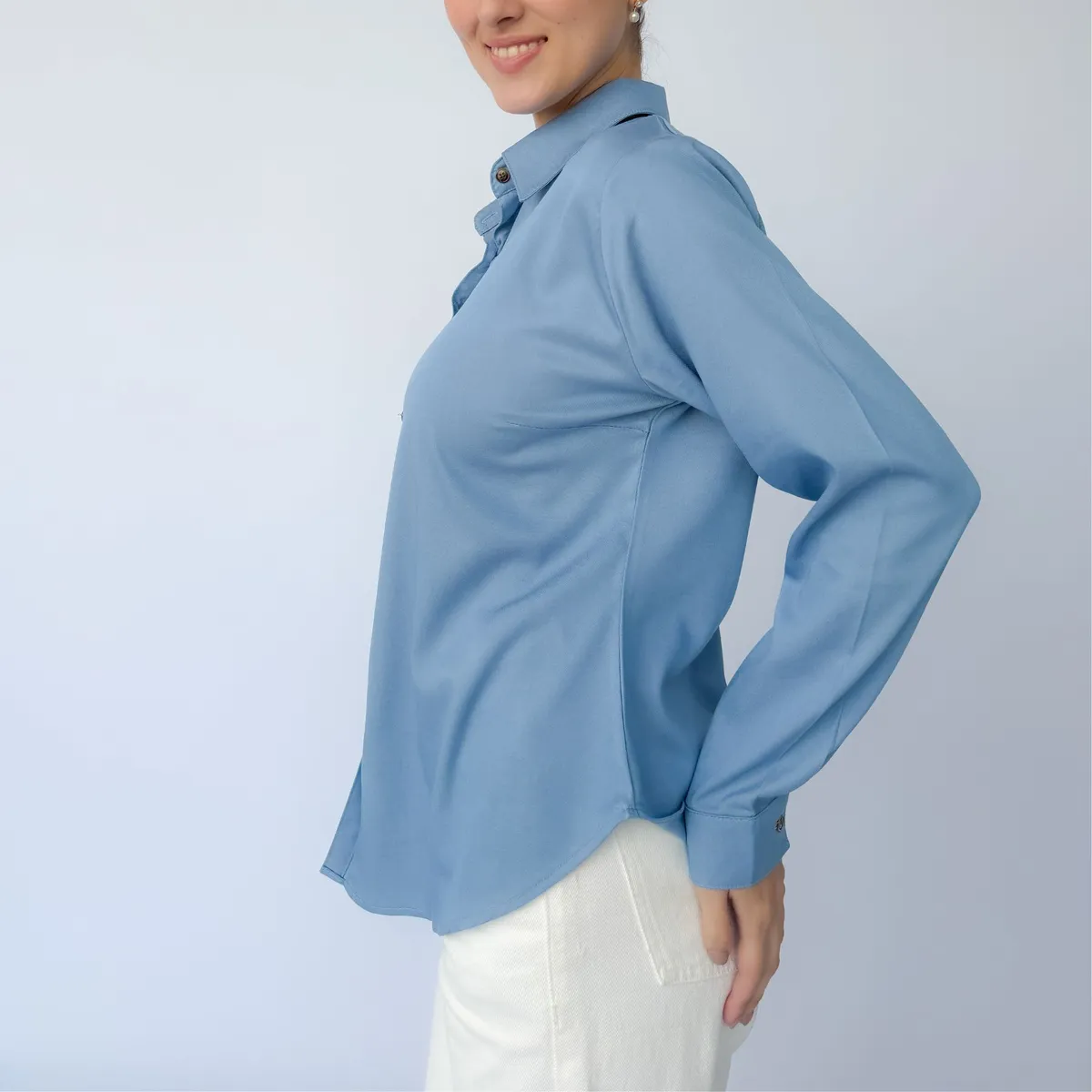 INTROSPECTIVA MODA - CAMISÓN CHAMBRAY MODELO ARLETTE