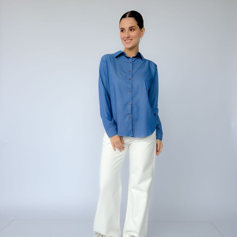 INTROSPECTIVA MODA - CAMISÓN CHAMBRAY MODELO ARLETTE