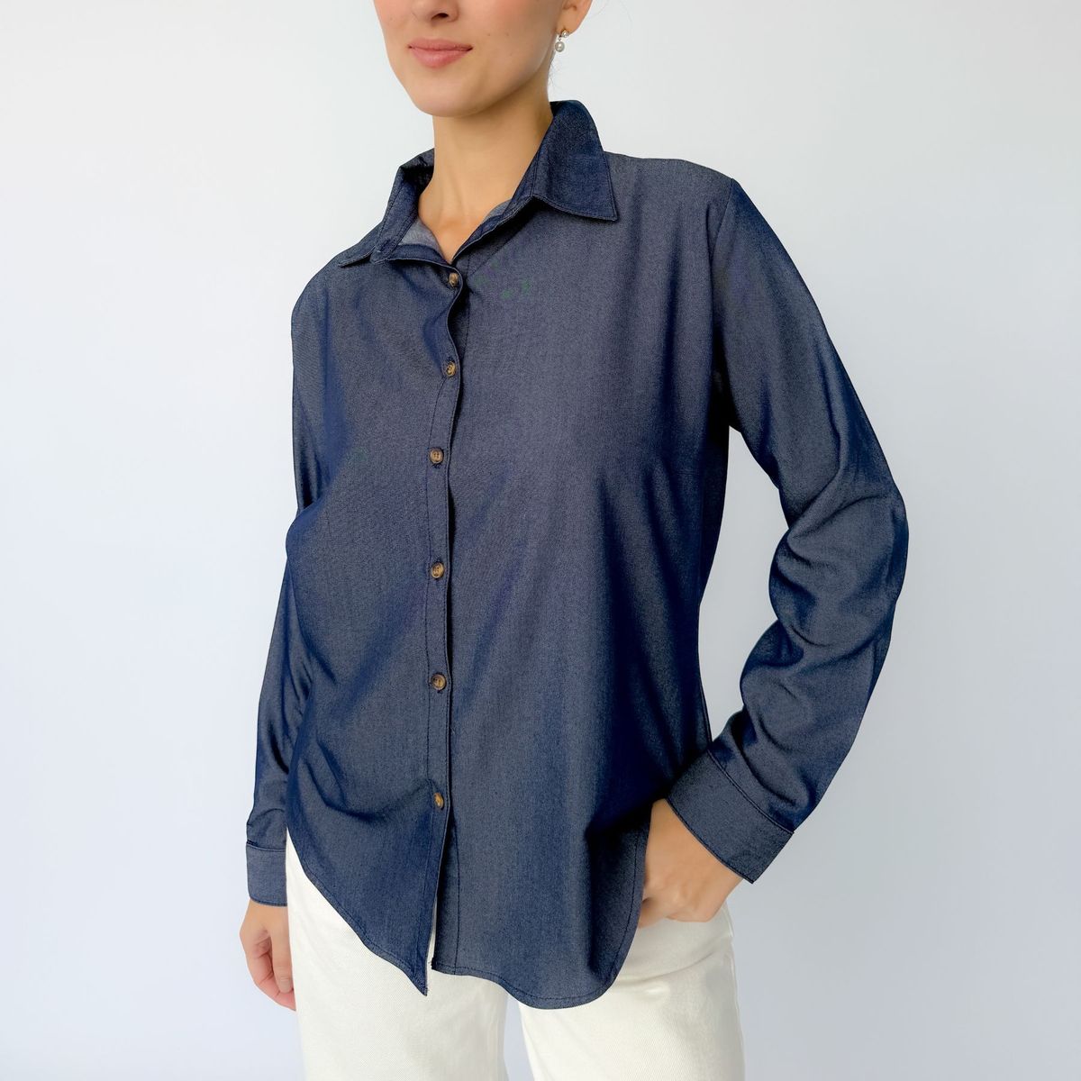 INTROSPECTIVA MODA - CAMISÓN CHAMBRAY MODELO ARLETTE