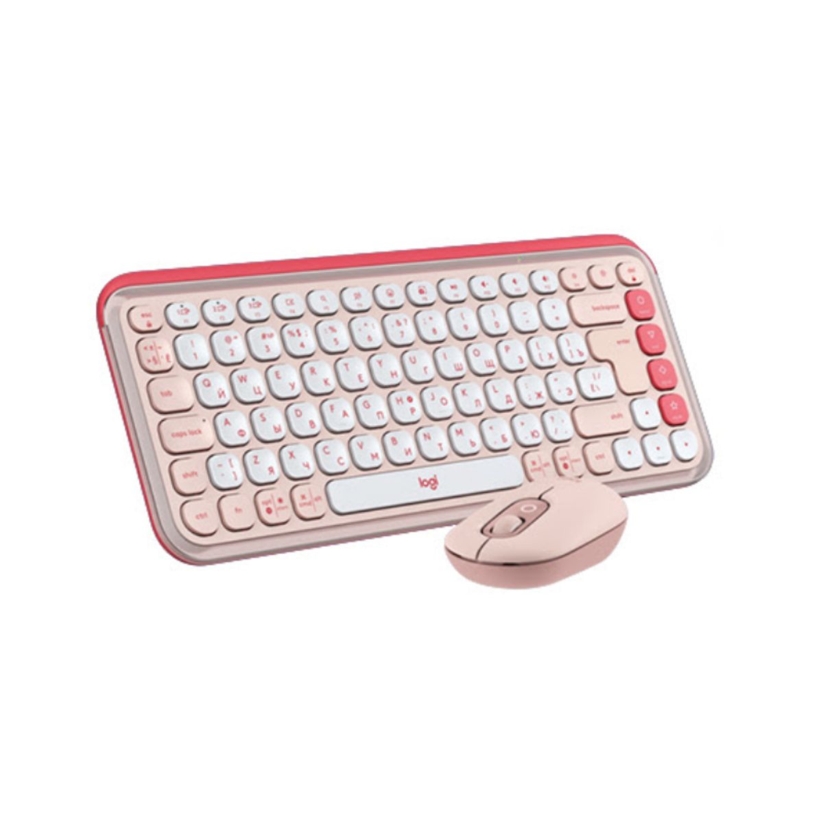 LOGITECH - Teclado y Mouse Logitech  Pop Icon Rose (920-013053)