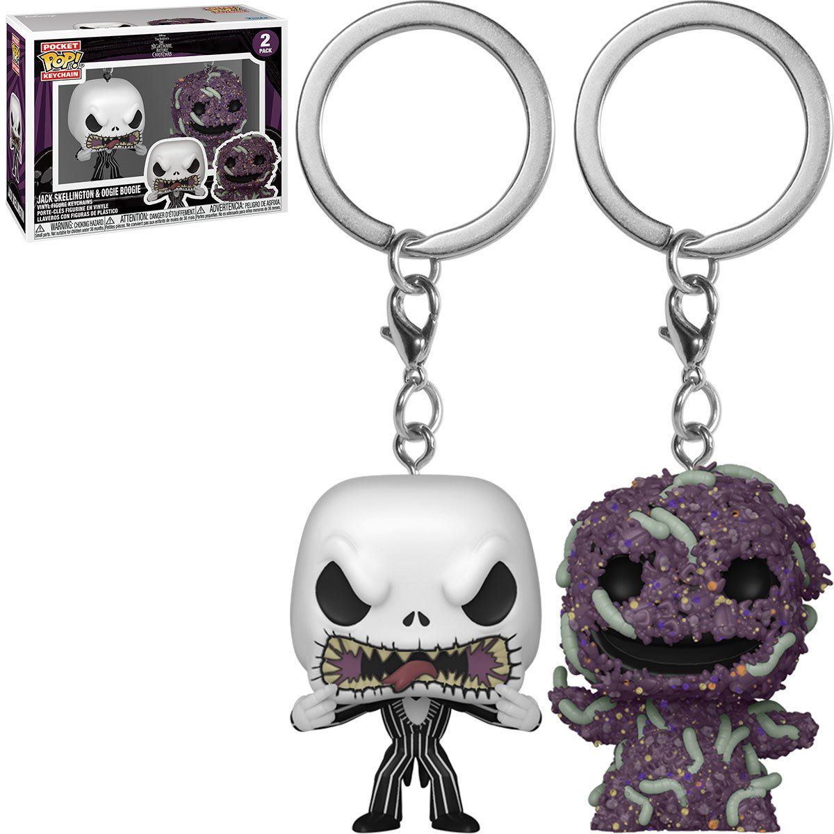 FUNKO - Llavero Jack Skellington y Oogie Boogie Pocket Pop 2pack