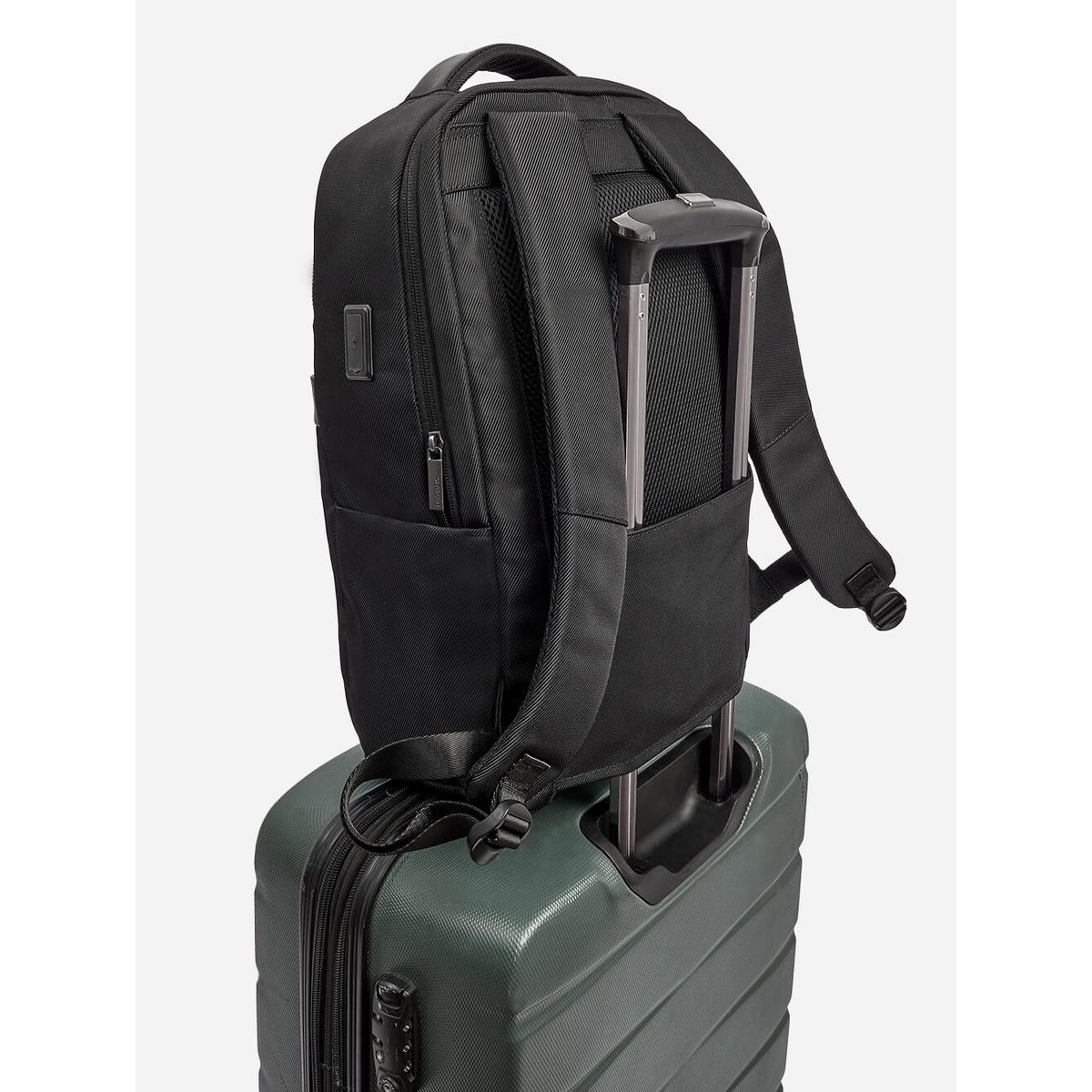 GENERICO - MOCHILA LONA NEGRA SPENCE