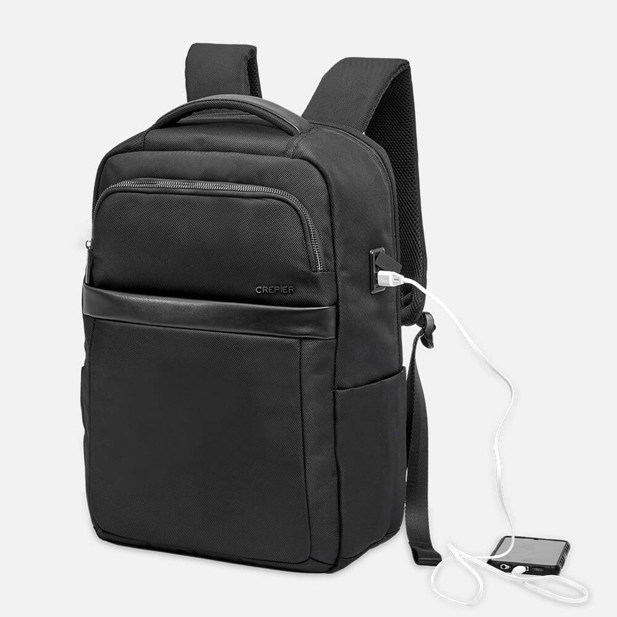 GENERICO - MOCHILA LONA NEGRA SPENCE