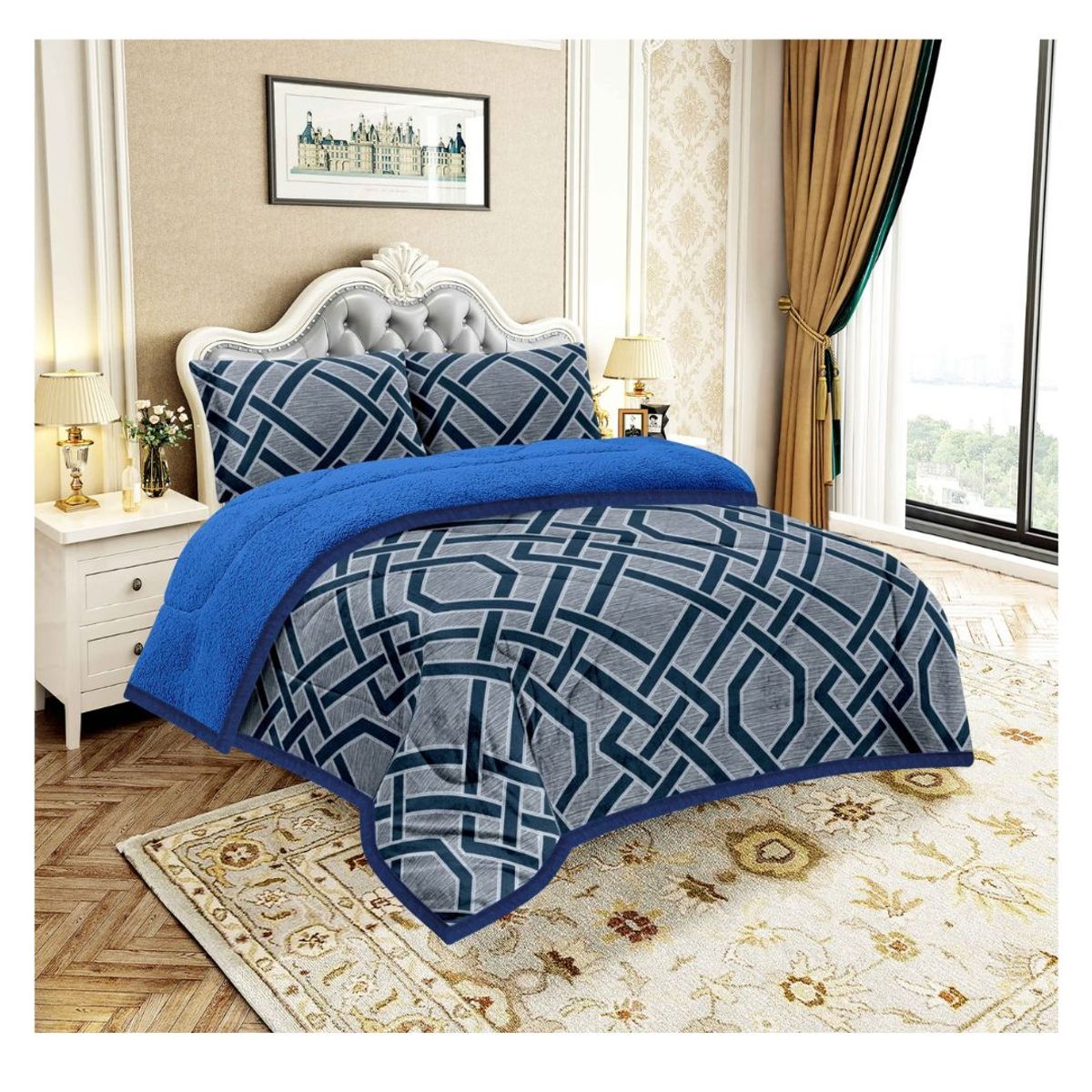 GOLDSUN - COBERTOR CON CARNERO EN 3 PIEZAS