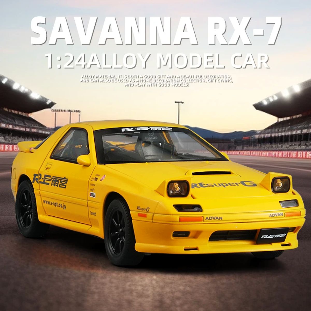 GENERICO - Auto Colección Mazda Rx Savanna Escala 124 Luz Y Sonido