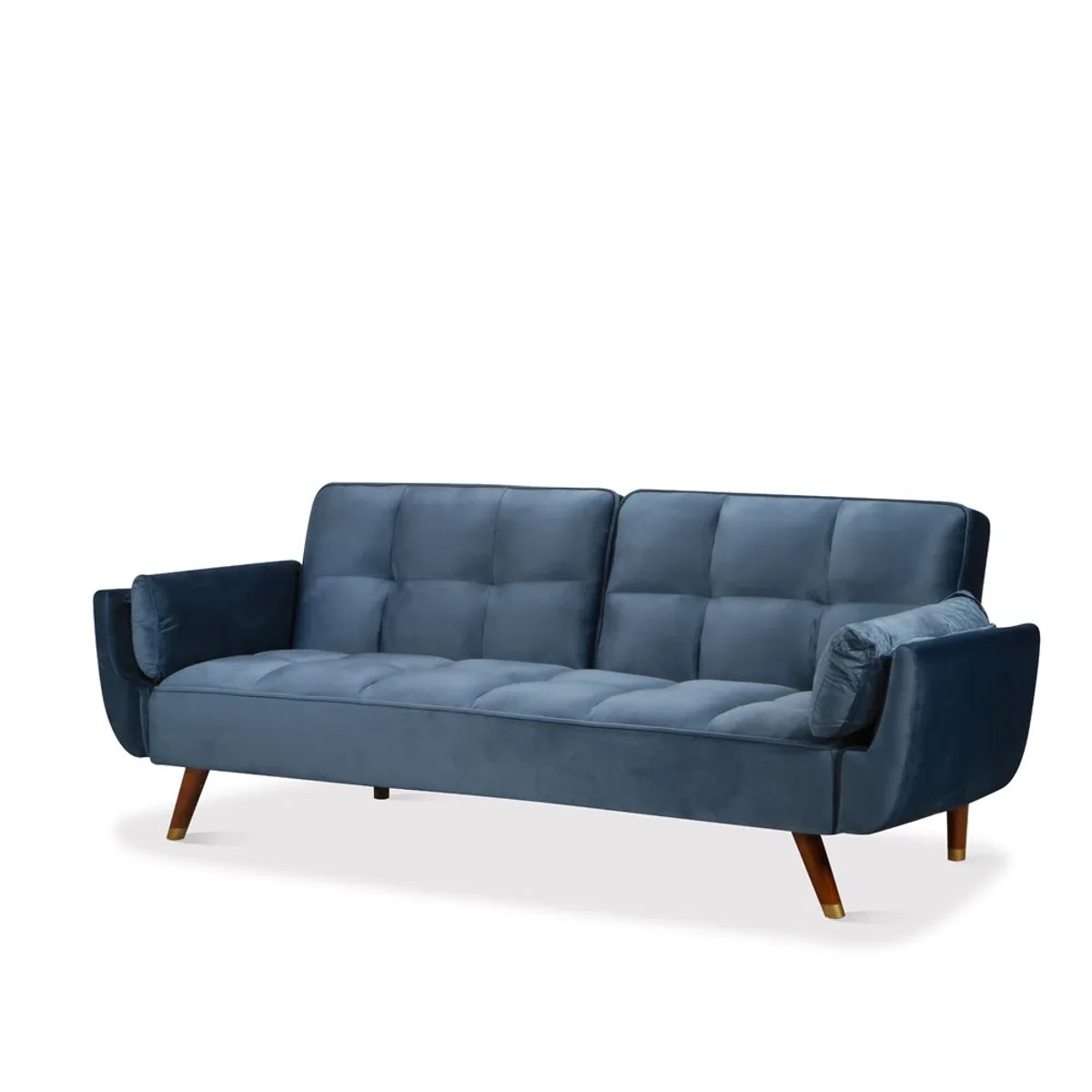 TUGO - Sofá Cama Click Clack Gore Terciopelo Azul