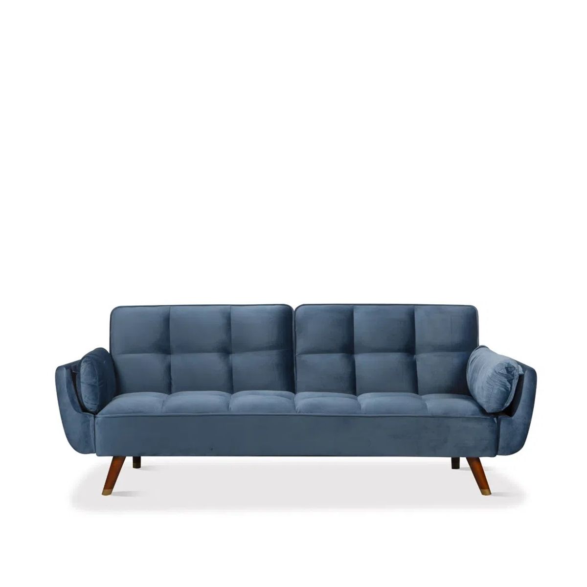 TUGO - Sofá Cama Click Clack Gore Terciopelo Azul