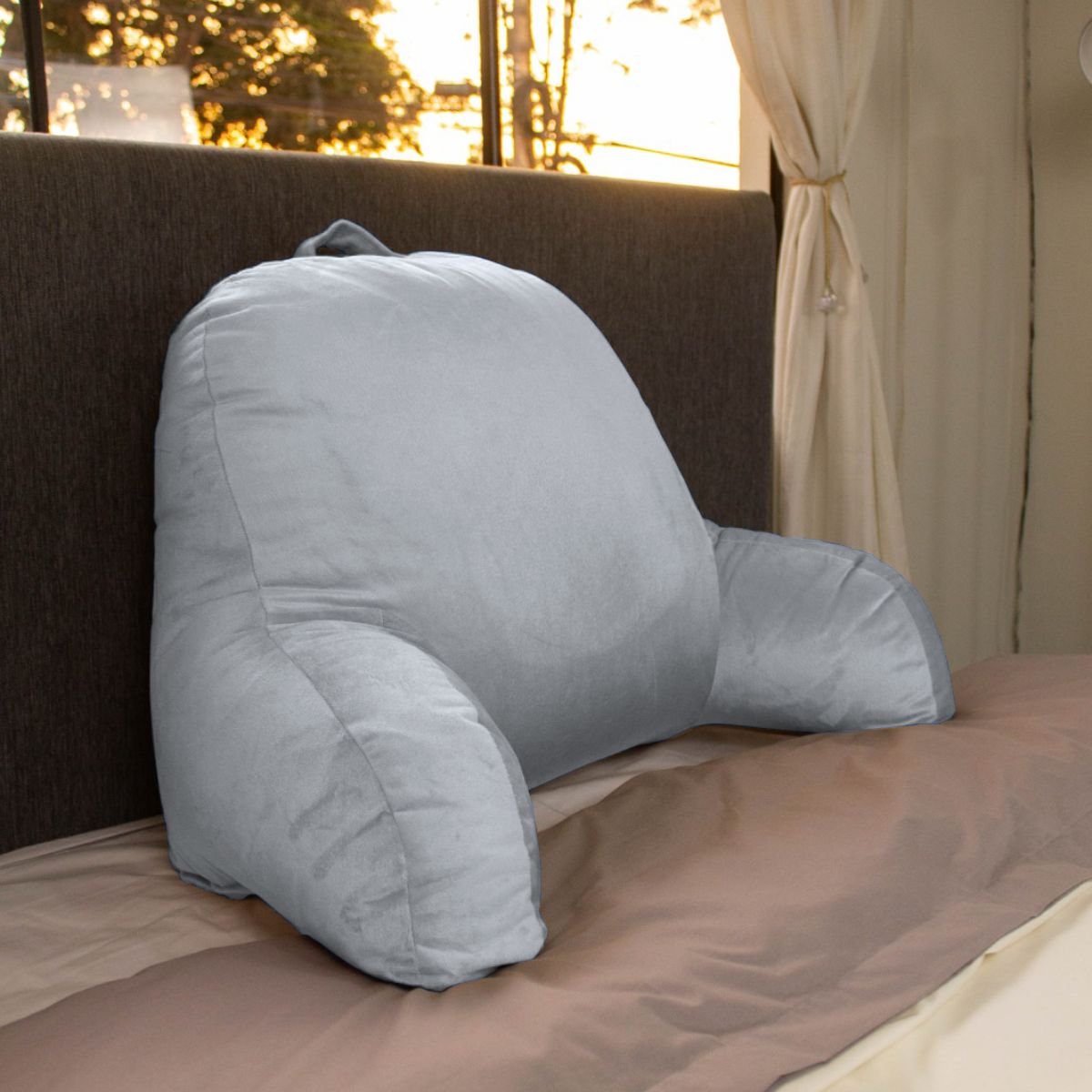 AMADEUS HOME - Almohadón para la Espalda Talla XL Funda con Cierres - Hipoalergénico