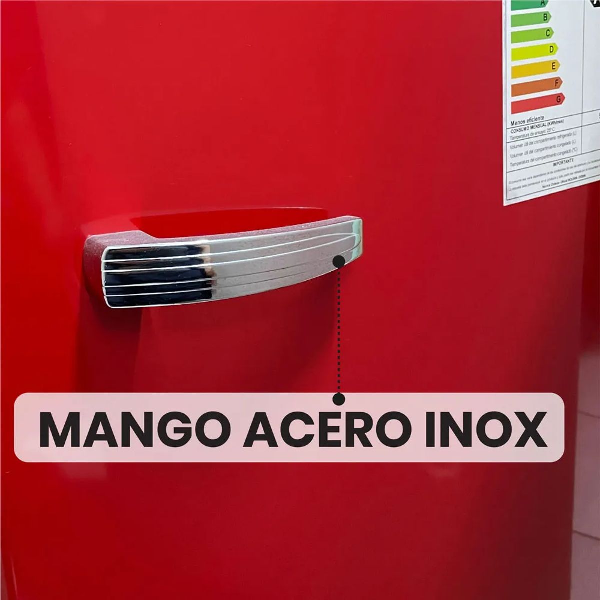 LIBERO - Frigobar Retro Line Rojo Libero LFB-90R