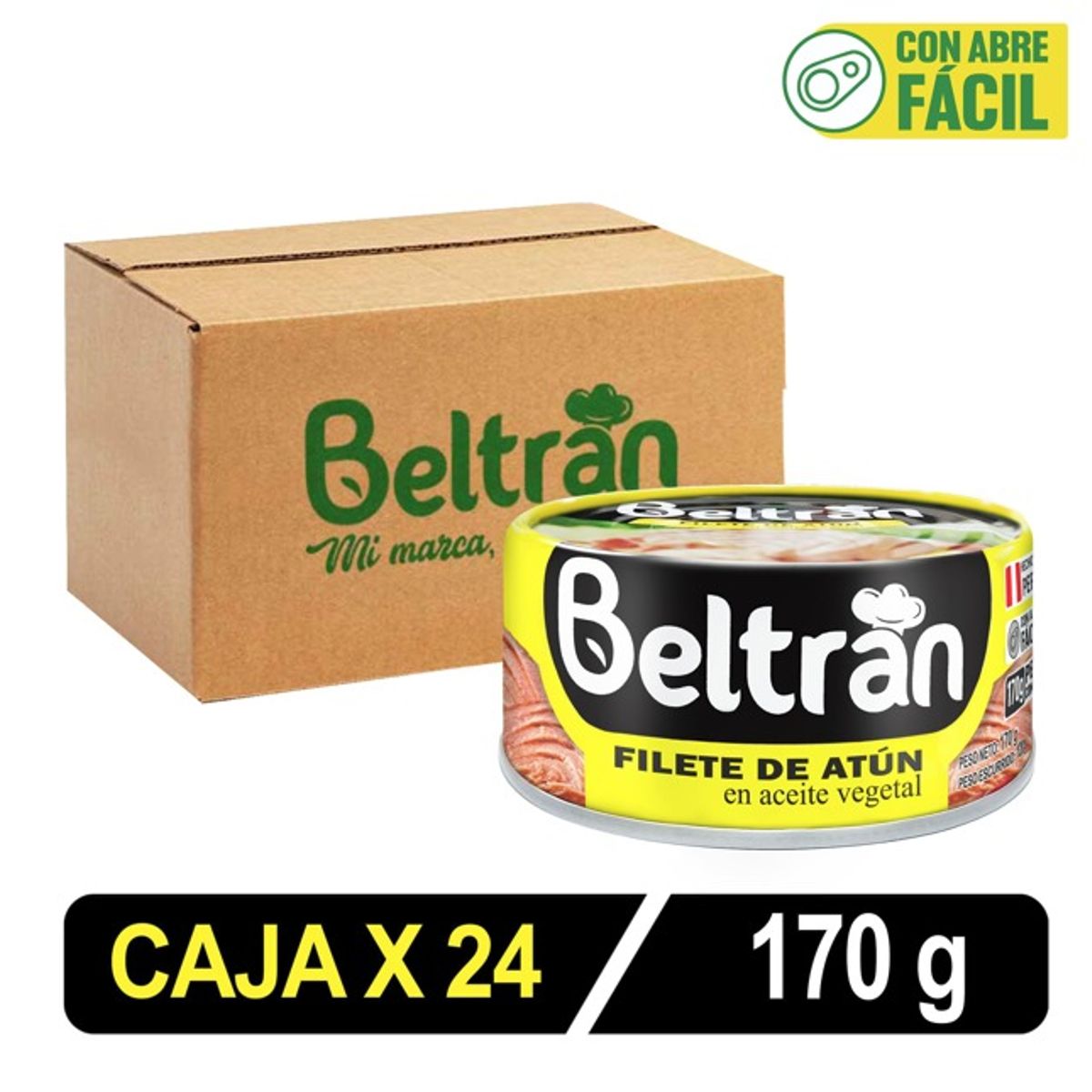 BELTRAN - Filete De Atún Beltrán En Ac.Vegetal 170 Gr Caja X 24 Uni
