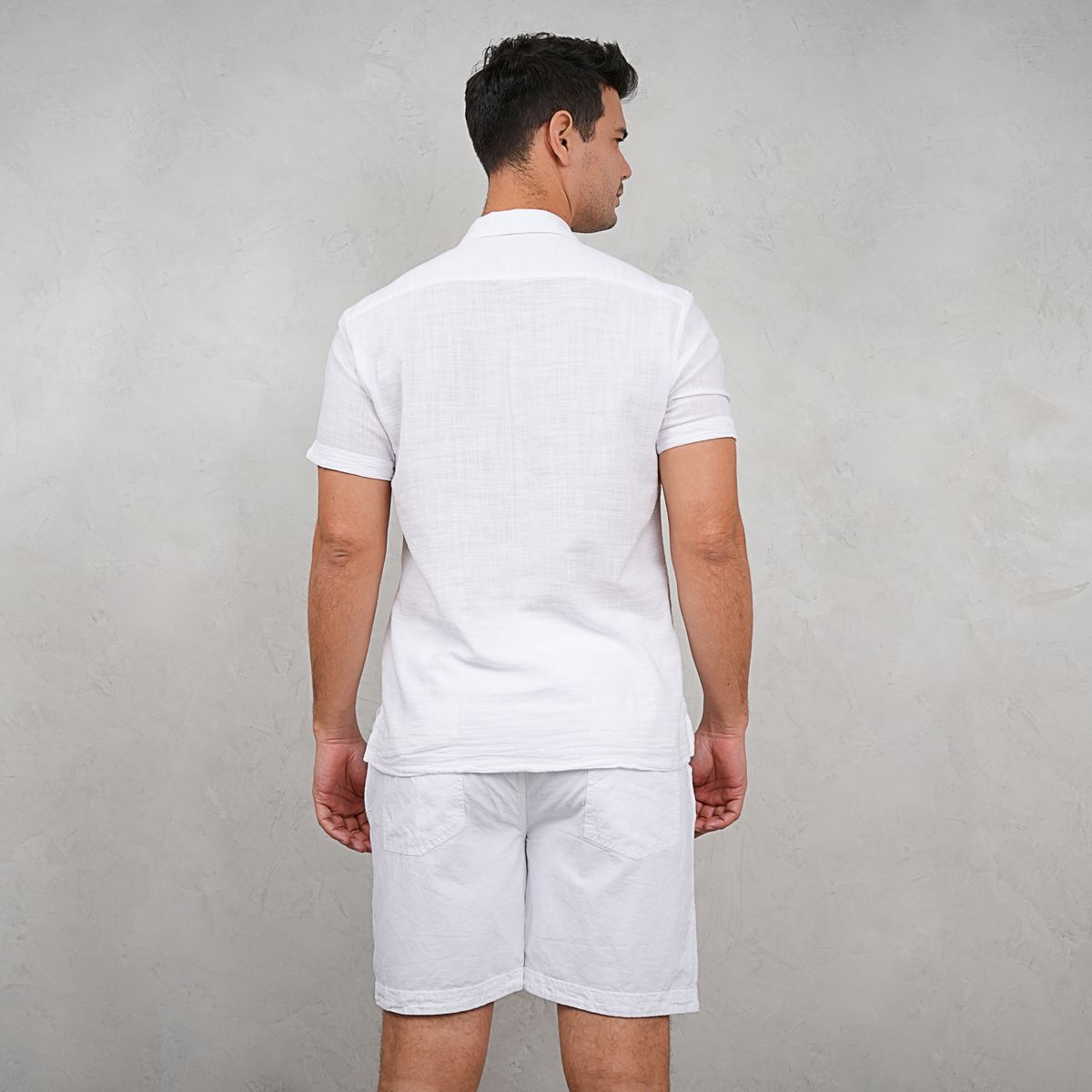 FORBER - Camisa Blanca Manga Corta Hombre